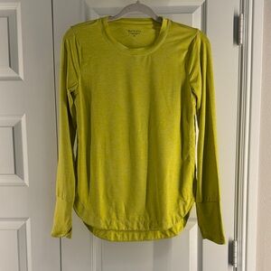 Athleta Chartreuse Yellow Long Sleeve Top size XS